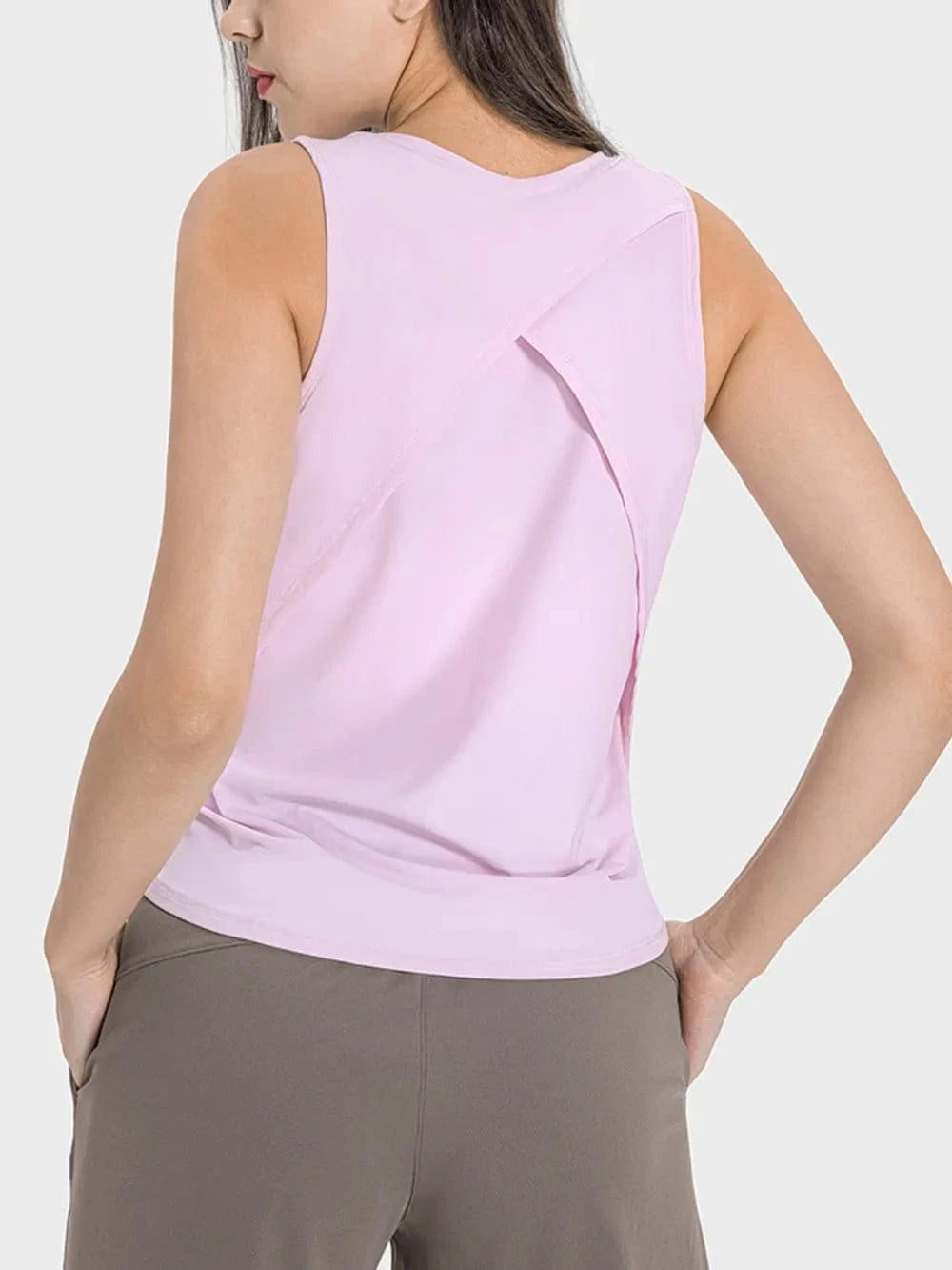 Millennia Round Neck Active Tank - ShalayeFashion