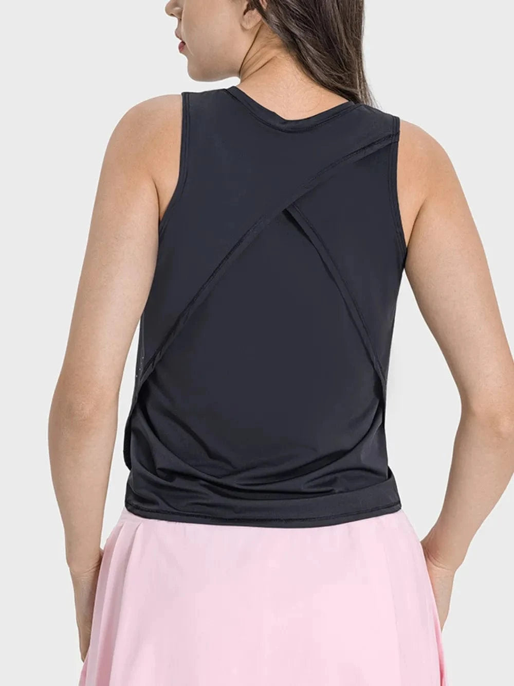 Millennia Round Neck Active Tank - ShalayeFashion