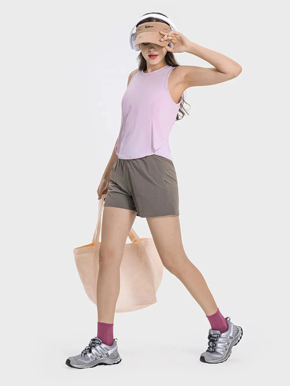 Millennia Round Neck Active Tank - ShalayeFashion