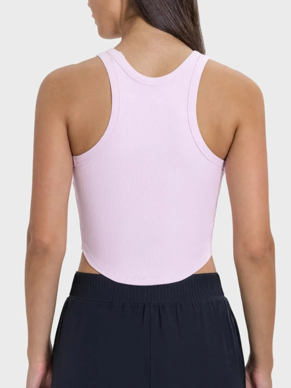 Millennia Round Neck Racerback Active Tank - ShalayeFashion