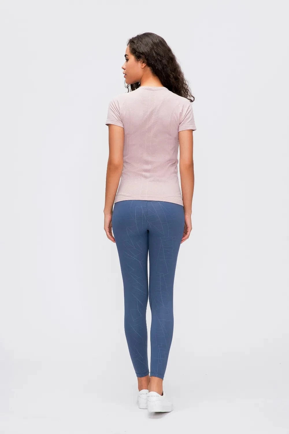 Millennia Round Neck Short Sleeve Active T-Shirt - ShalayeFashion