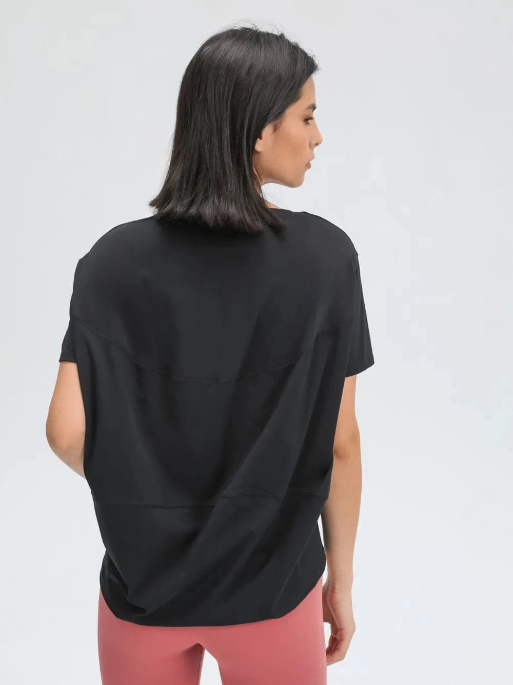 Millennia Round Neck Short Sleeve Active T-Shirt - ShalayeFashion