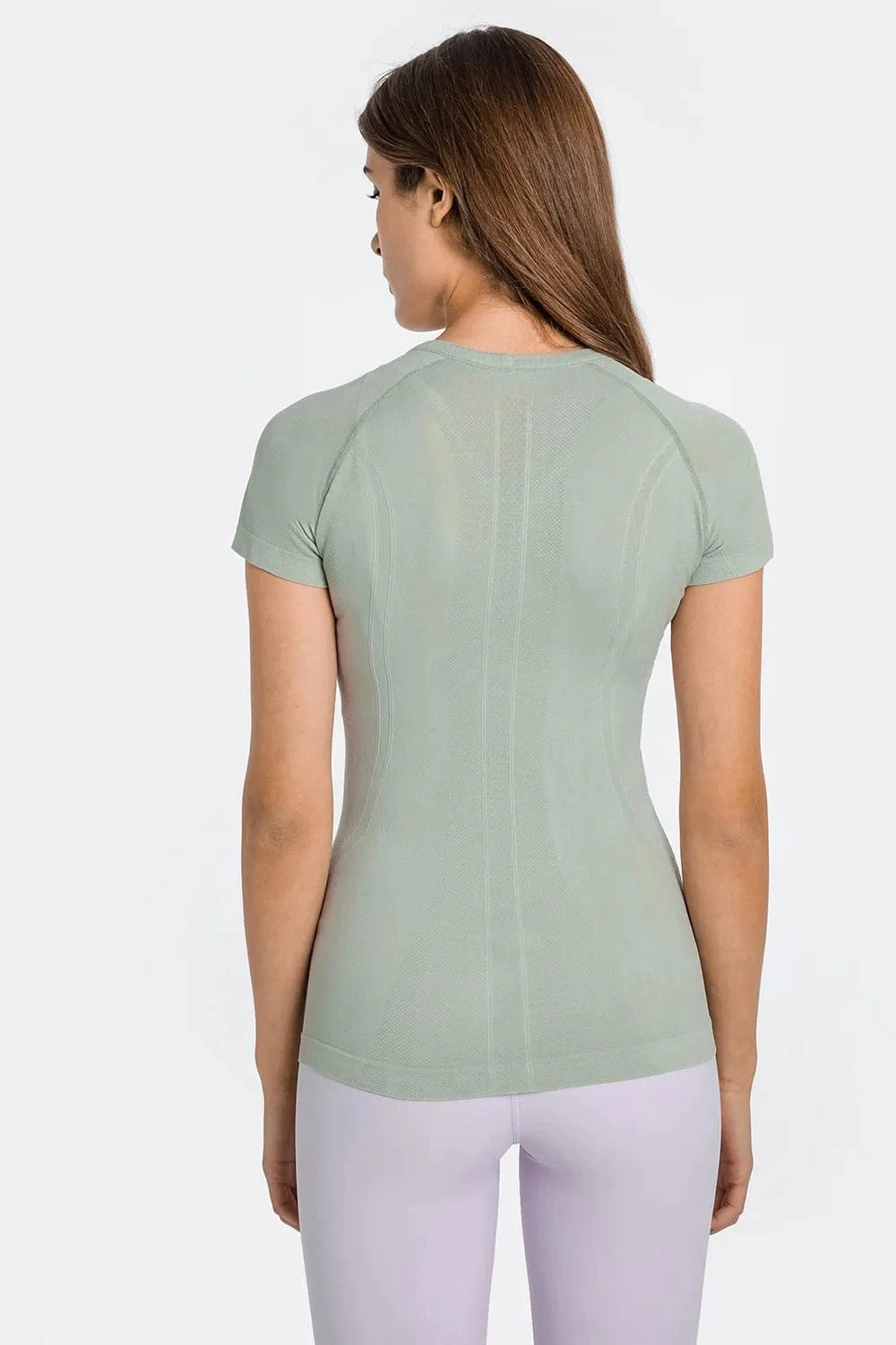 Millennia Round Neck Short Sleeve Active T-Shirt - ShalayeFashion