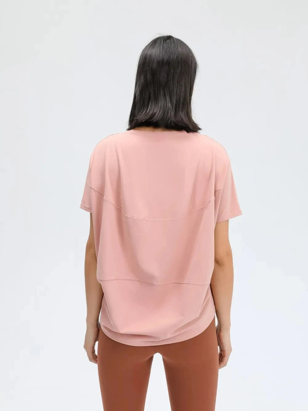 Millennia Round Neck Short Sleeve Active T-Shirt - ShalayeFashion