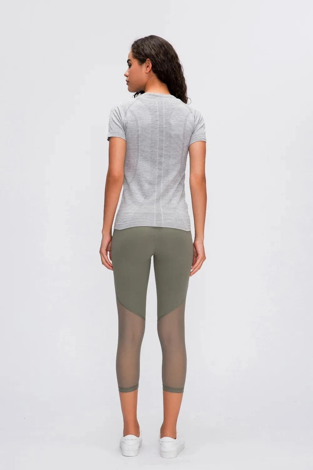 Millennia Round Neck Short Sleeve Active T-Shirt - ShalayeFashion