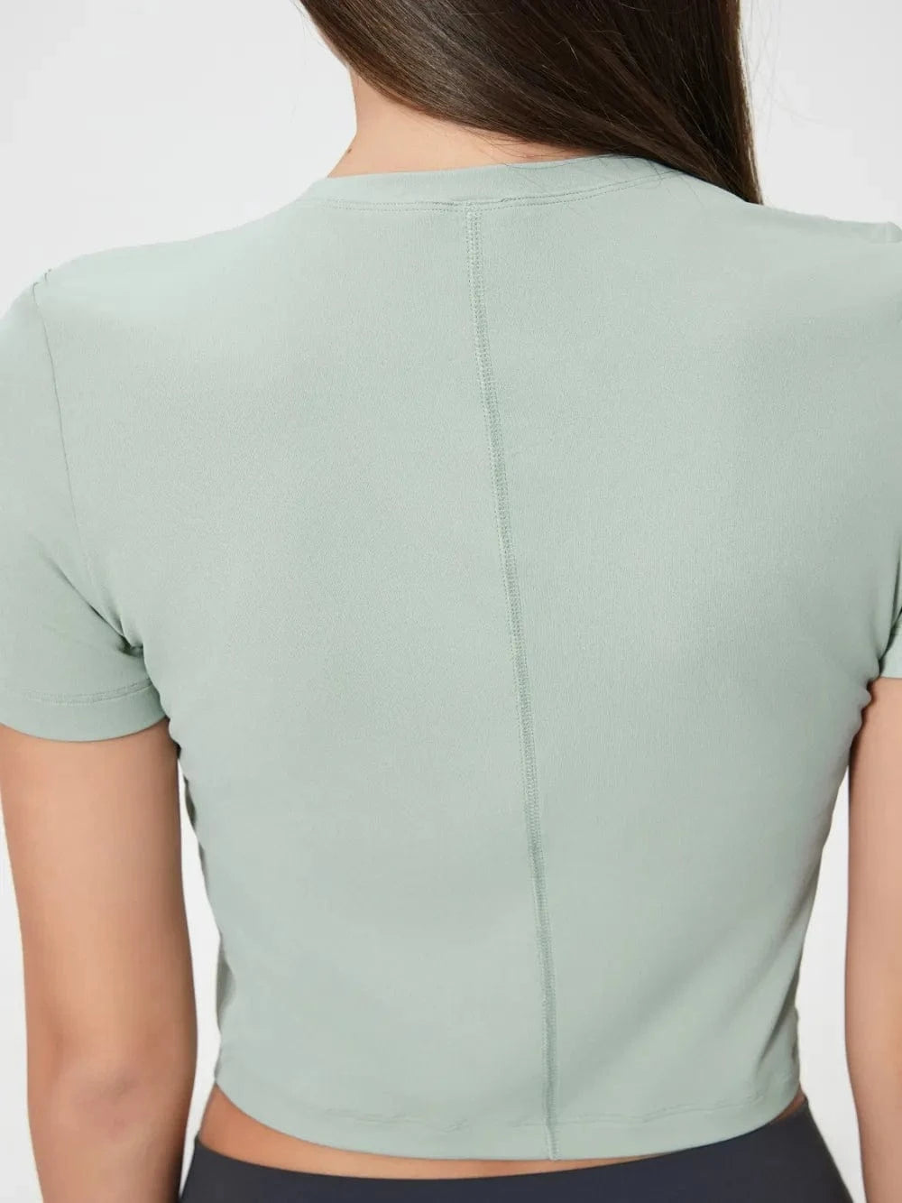 Millennia Round Neck Short Sleeve Active T-Shirt - ShalayeFashion