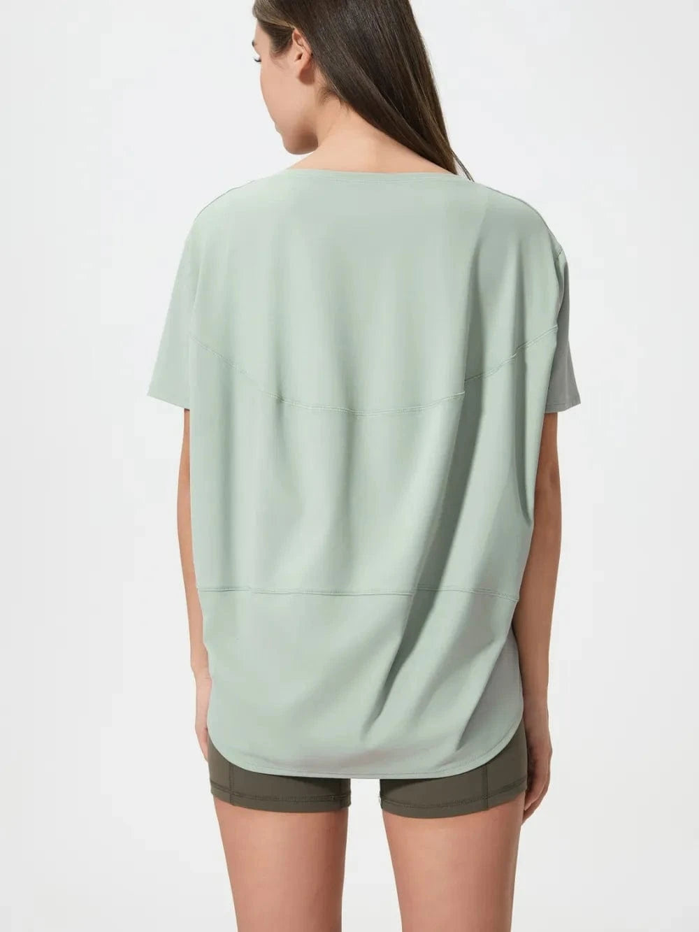 Millennia Round Neck Short Sleeve Active T-Shirt - ShalayeFashion
