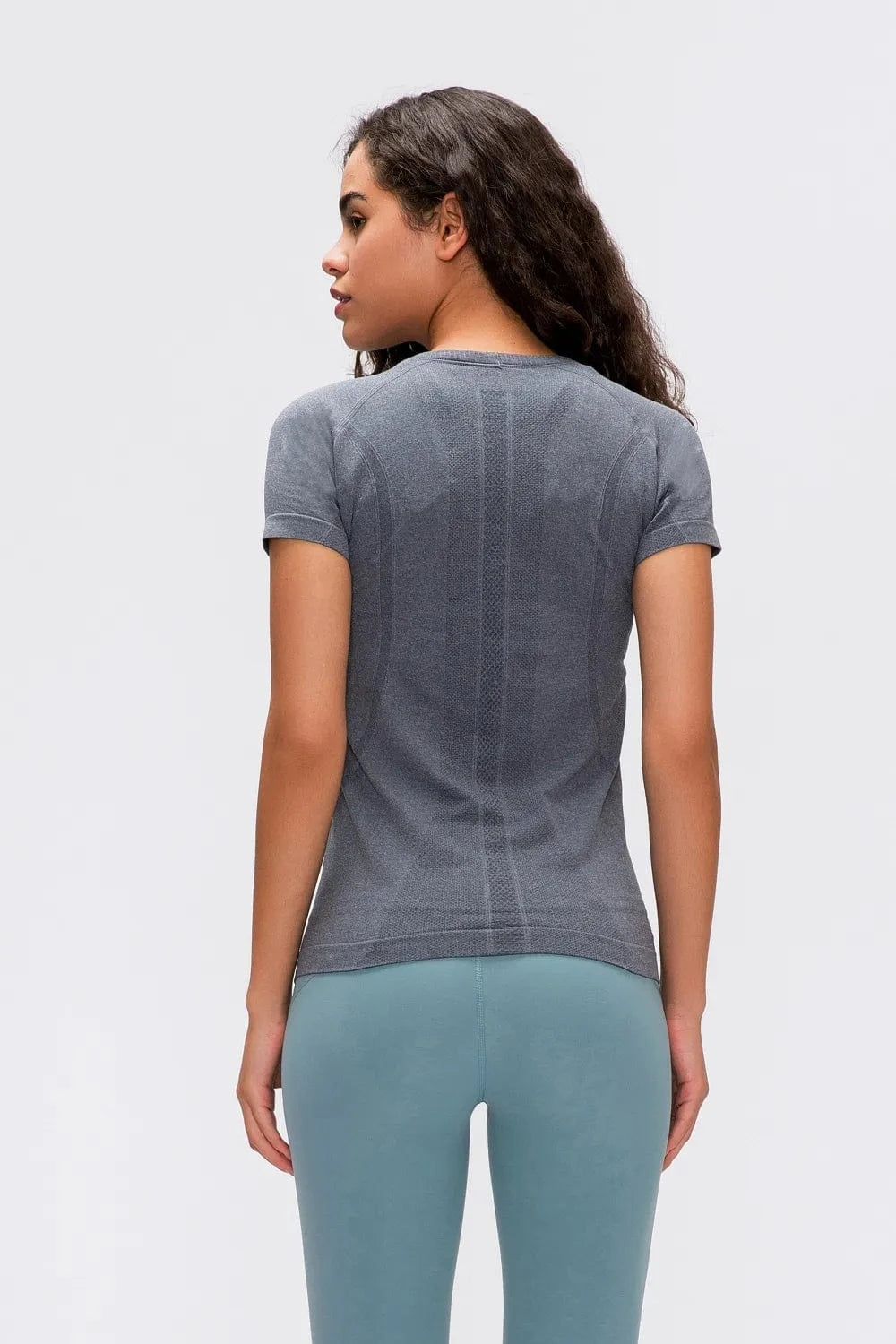 Millennia Round Neck Short Sleeve Active T-Shirt - ShalayeFashion