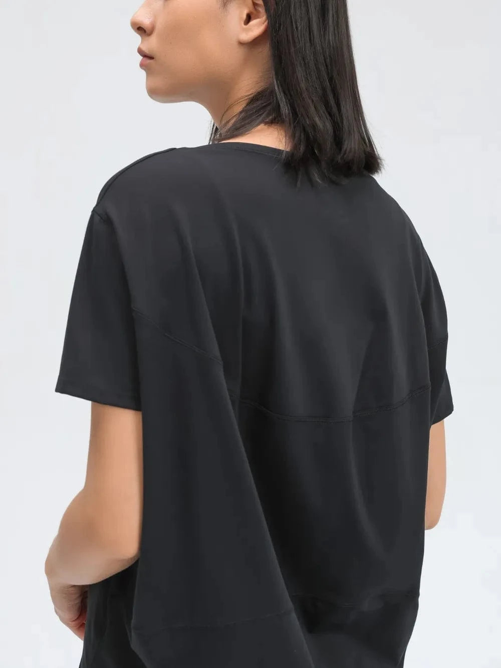 Millennia Round Neck Short Sleeve Active T-Shirt - ShalayeFashion