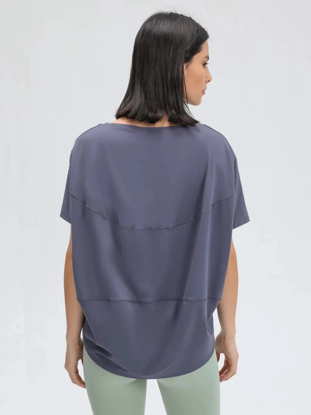 Millennia Round Neck Short Sleeve Active T-Shirt - ShalayeFashion