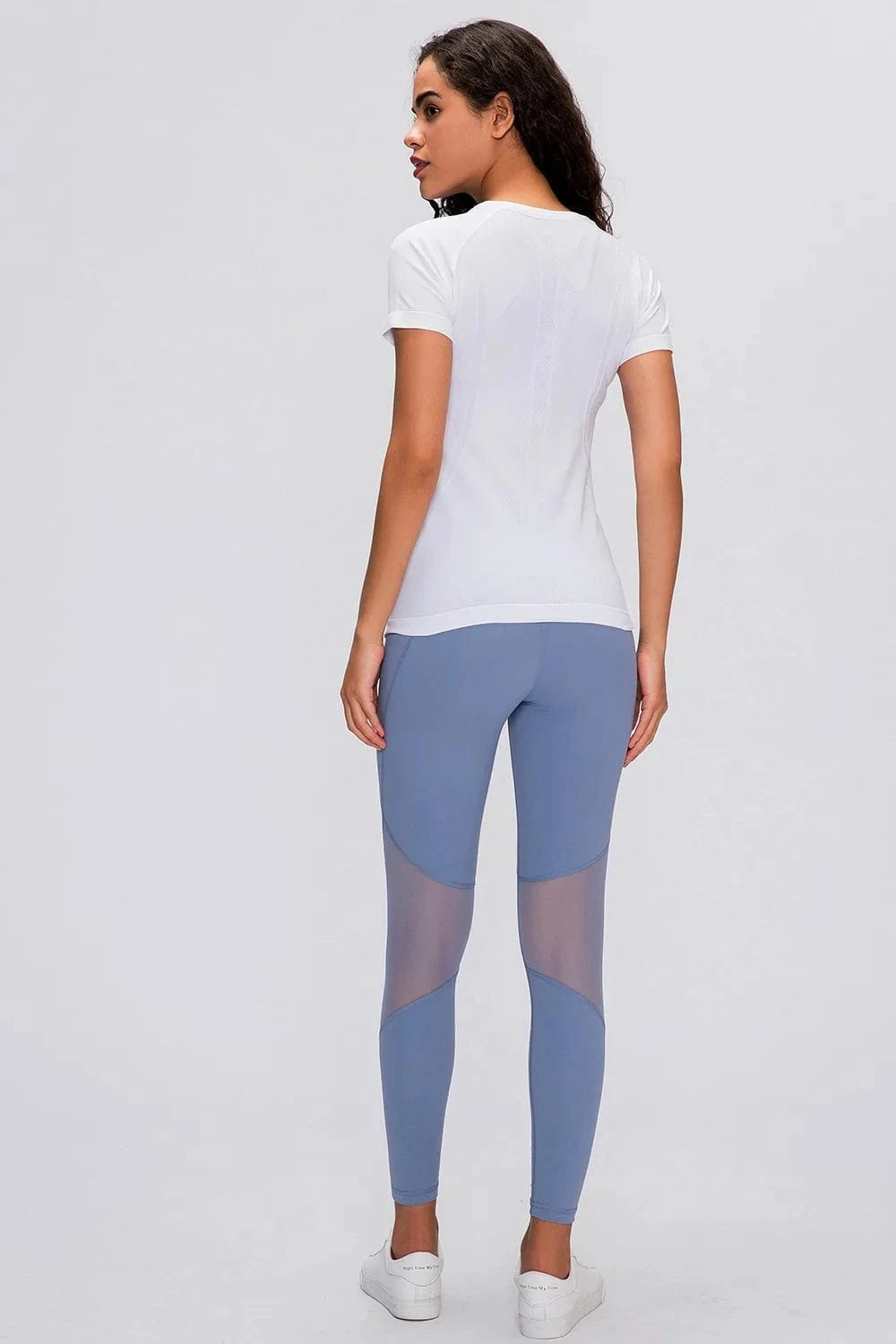 Millennia Round Neck Short Sleeve Active T-Shirt - ShalayeFashion