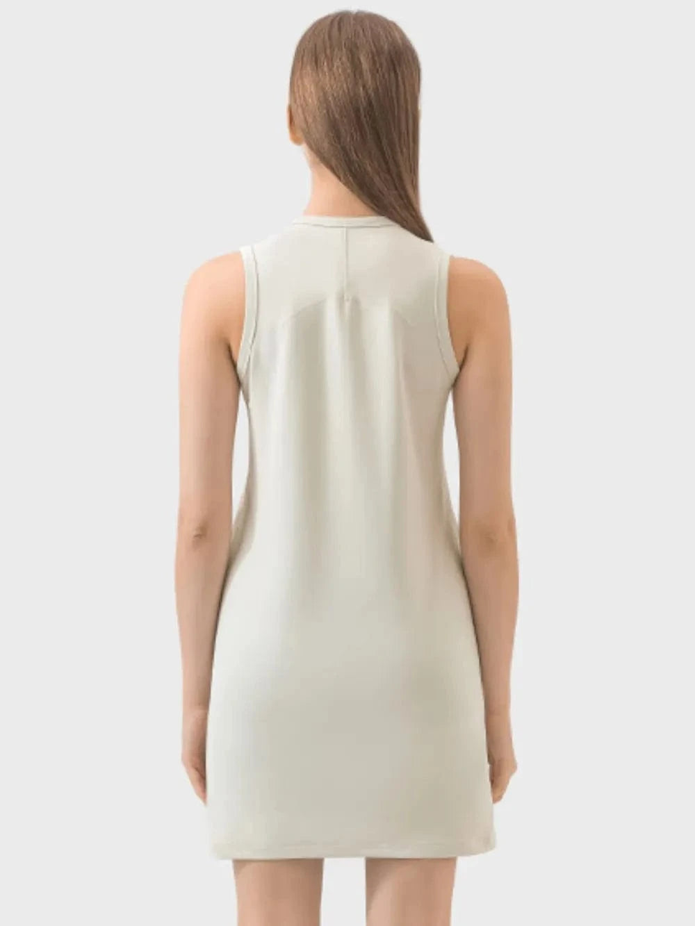 Millennia Round Neck Sleeveless Active Dress - ShalayeFashion