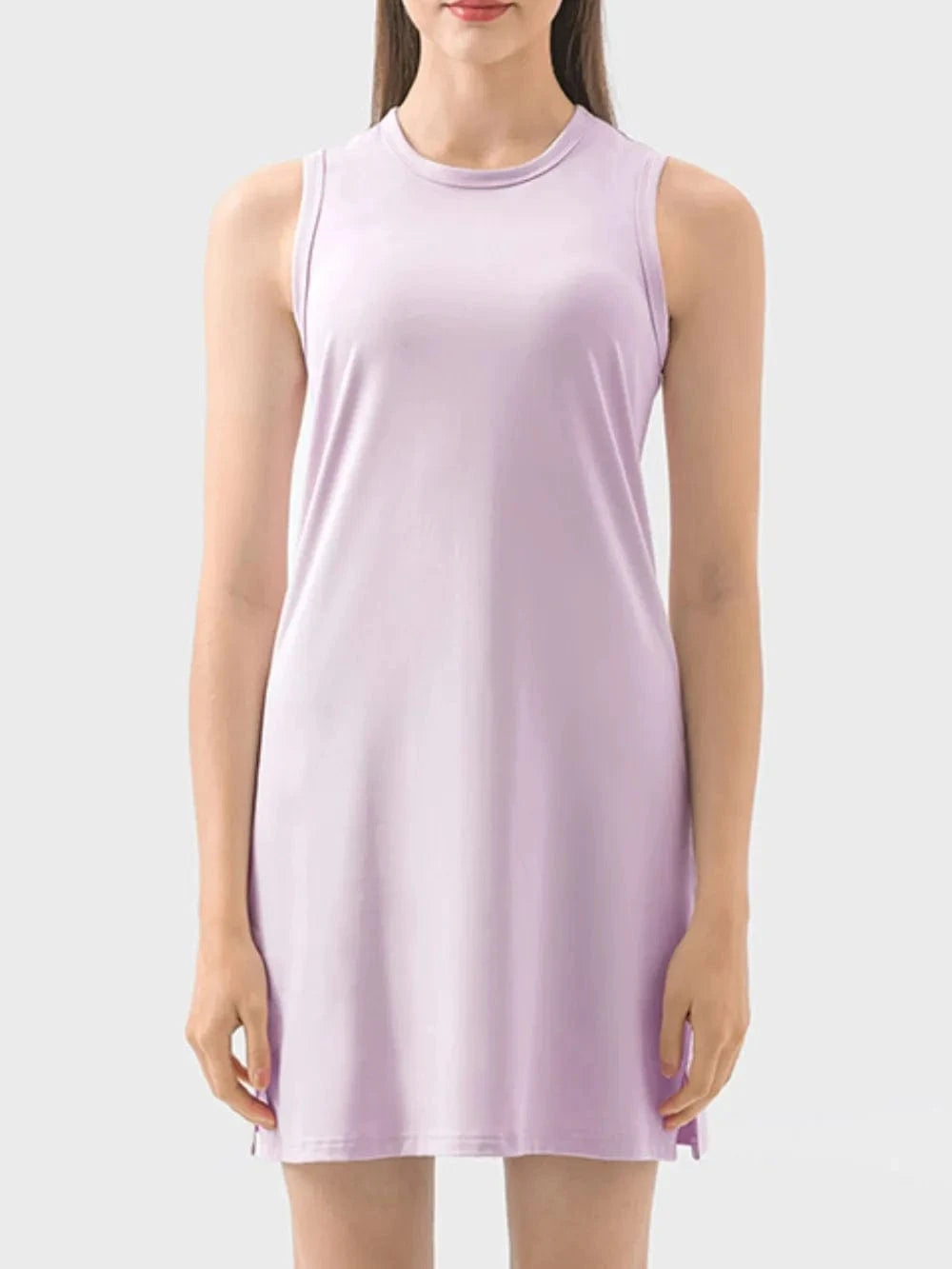 Millennia Round Neck Sleeveless Active Dress - ShalayeFashion