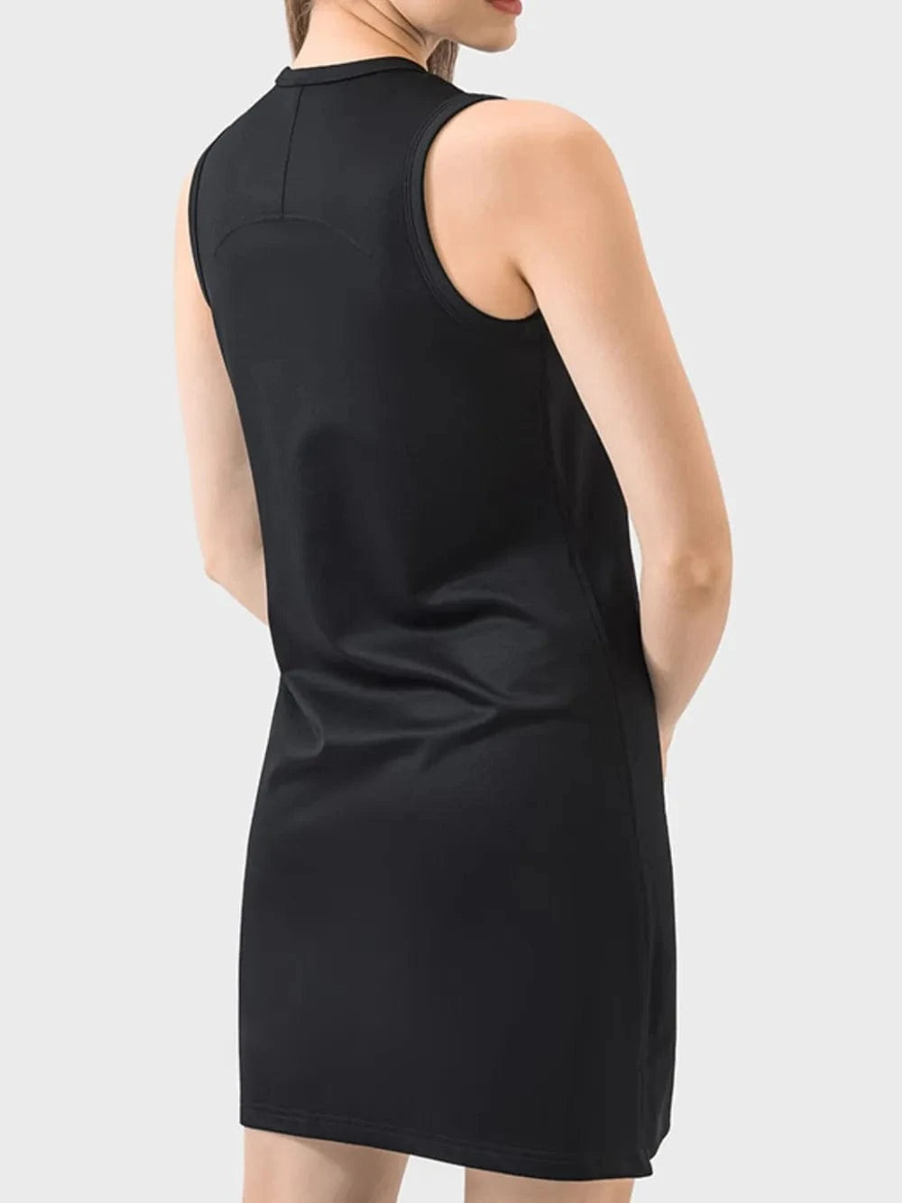 Millennia Round Neck Sleeveless Active Dress - ShalayeFashion
