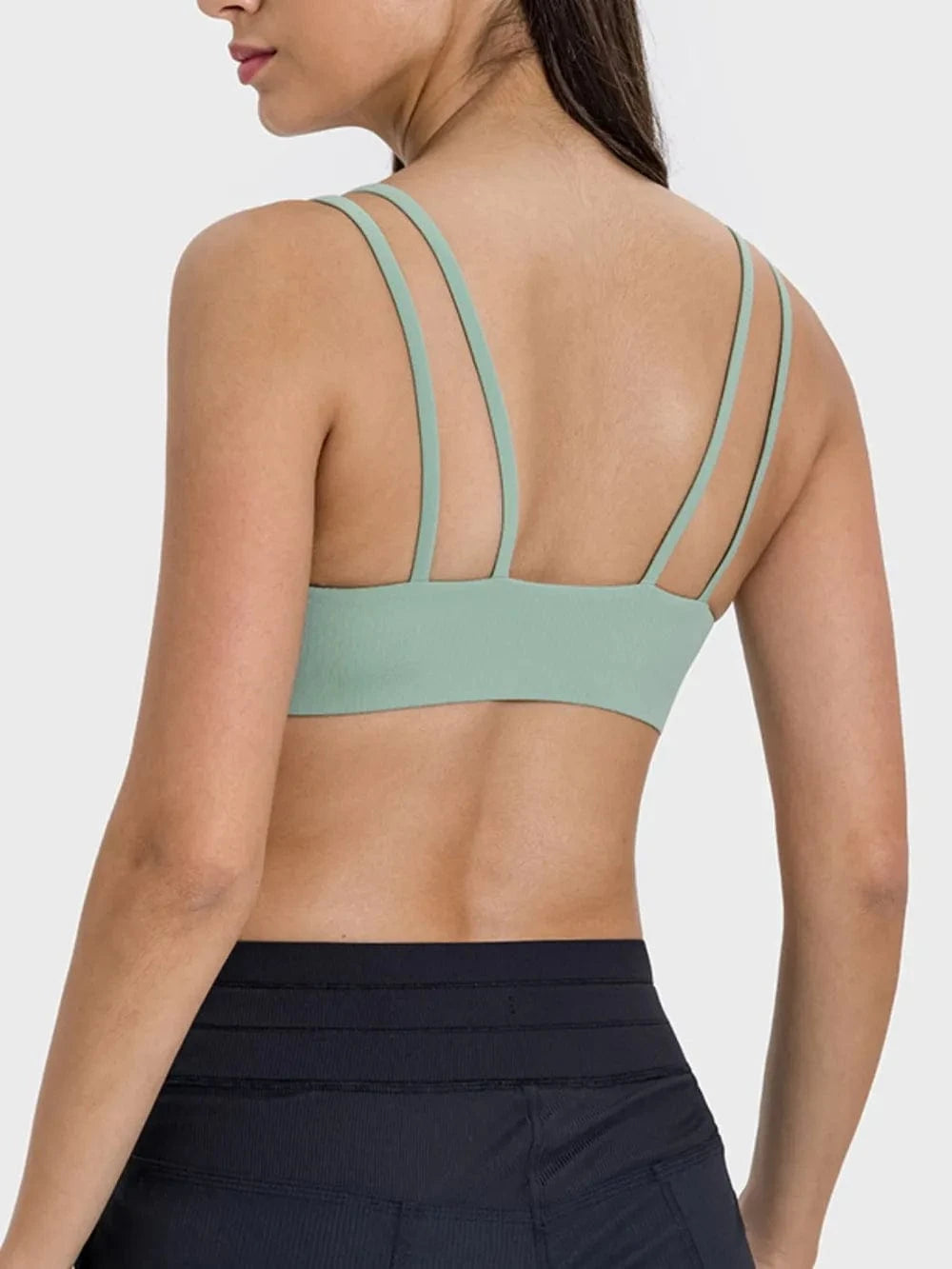 Millennia Scoop Neck Double Strap Active Cami - ShalayeFashion