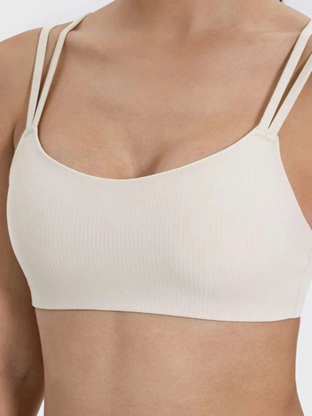 Millennia Scoop Neck Double Strap Active Cami - ShalayeFashion