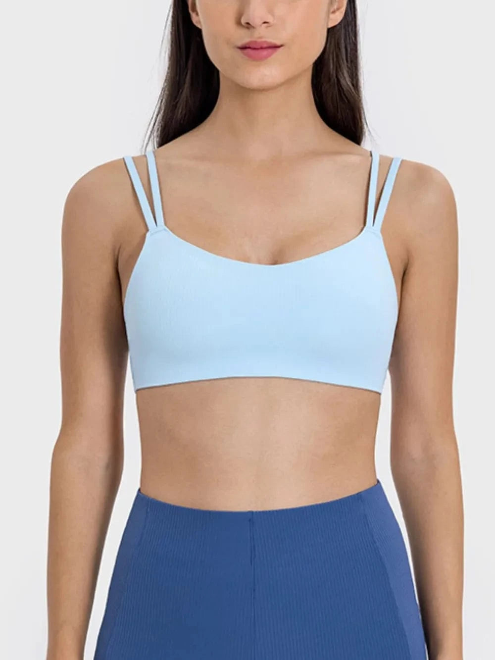 Millennia Scoop Neck Double Strap Active Cami - ShalayeFashion