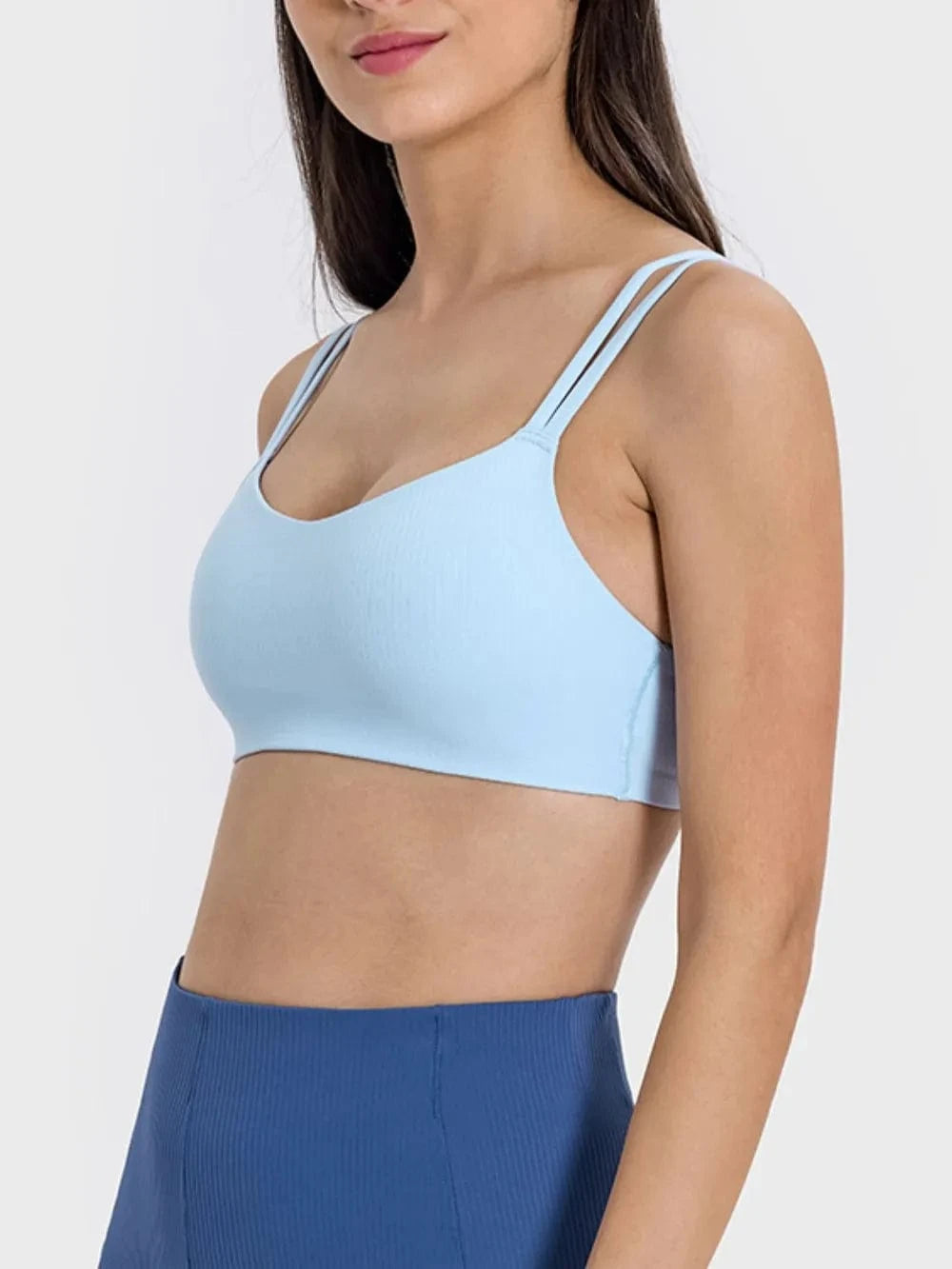 Millennia Scoop Neck Double Strap Active Cami - ShalayeFashion
