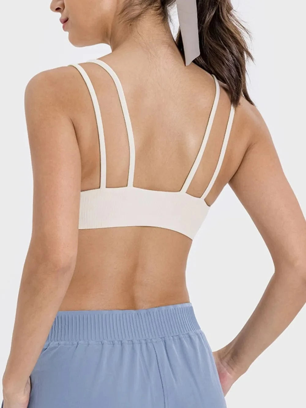 Millennia Scoop Neck Double Strap Active Cami - ShalayeFashion