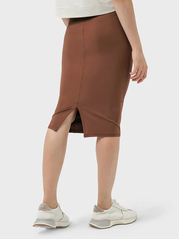 Millennia Slit Wrap Active Skirt - ShalayeFashion