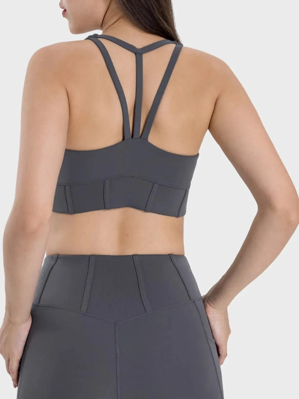 Millennia Square Neck Wide Strap Active Tank - ShalayeFashion