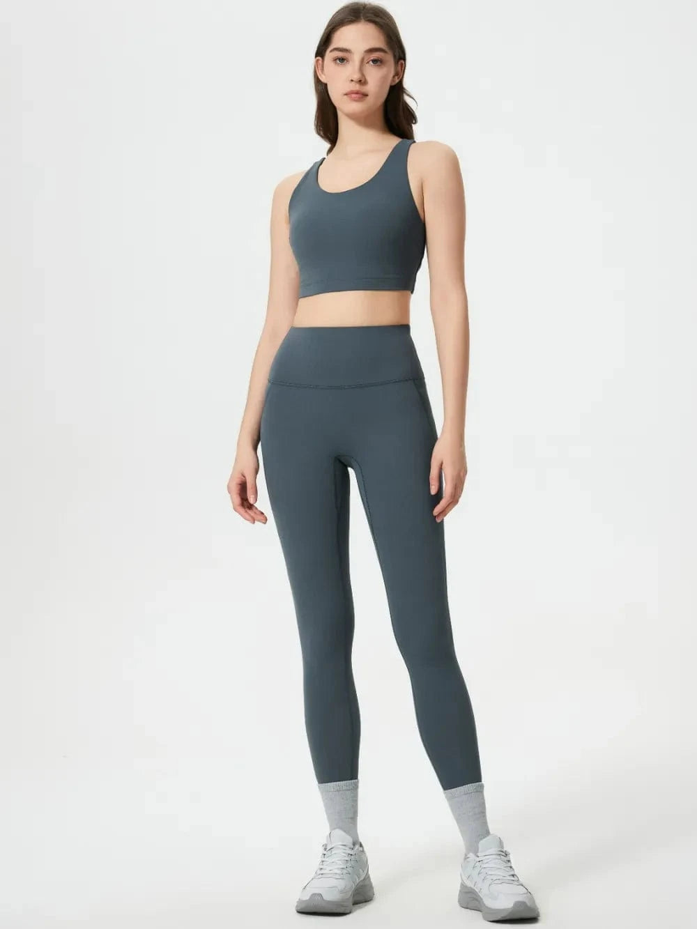 Millennia Wide Waistband Active Leggings - ShalayeFashion
