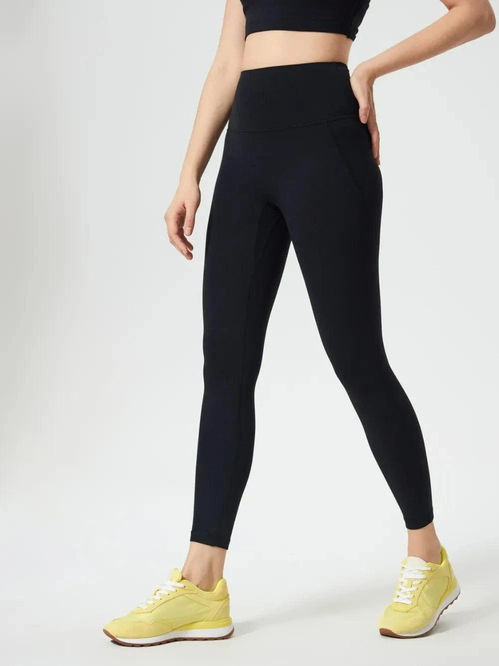 Millennia Wide Waistband Active Leggings - ShalayeFashion