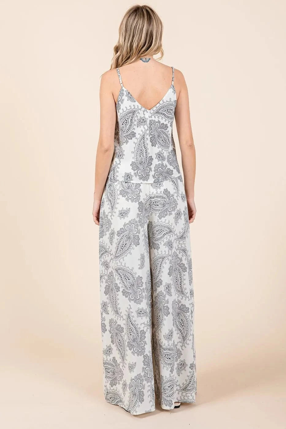 Mittoshop Paisley Print Cami and Pants Set - ShalayeFashion