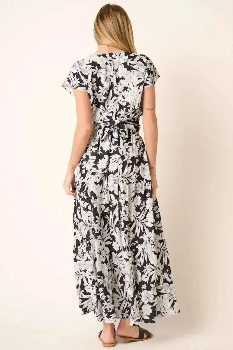 Mittoshop Tropical Print Top and Skirt Set - ShalayeFashion