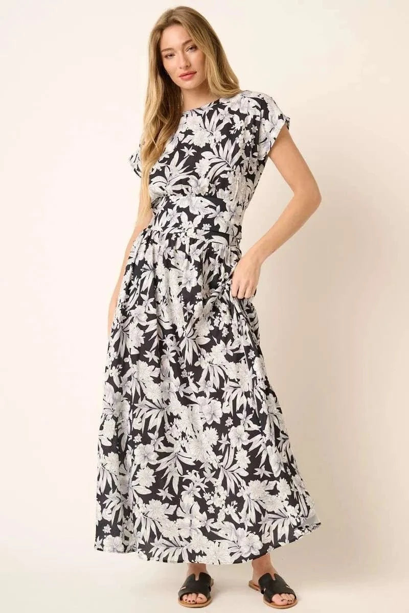 Mittoshop Tropical Print Top and Skirt Set - ShalayeFashion