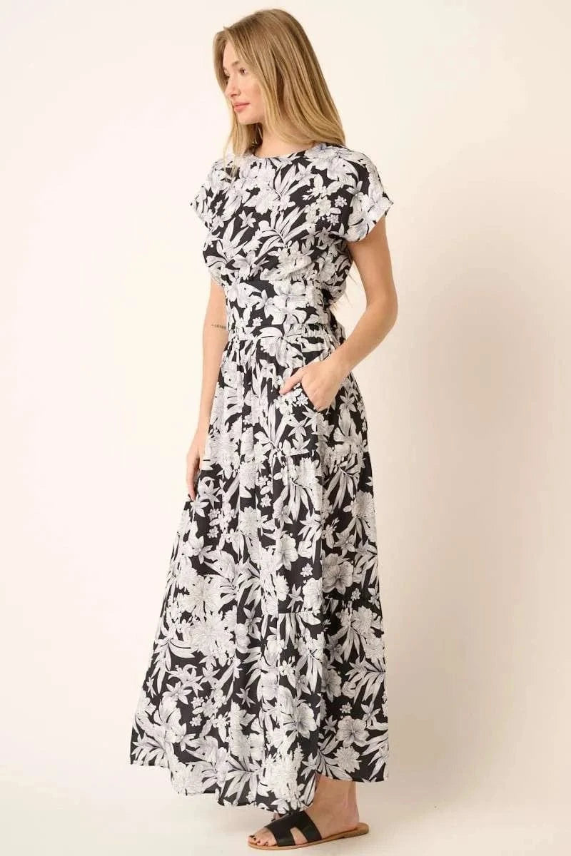Mittoshop Tropical Print Top and Skirt Set - ShalayeFashion