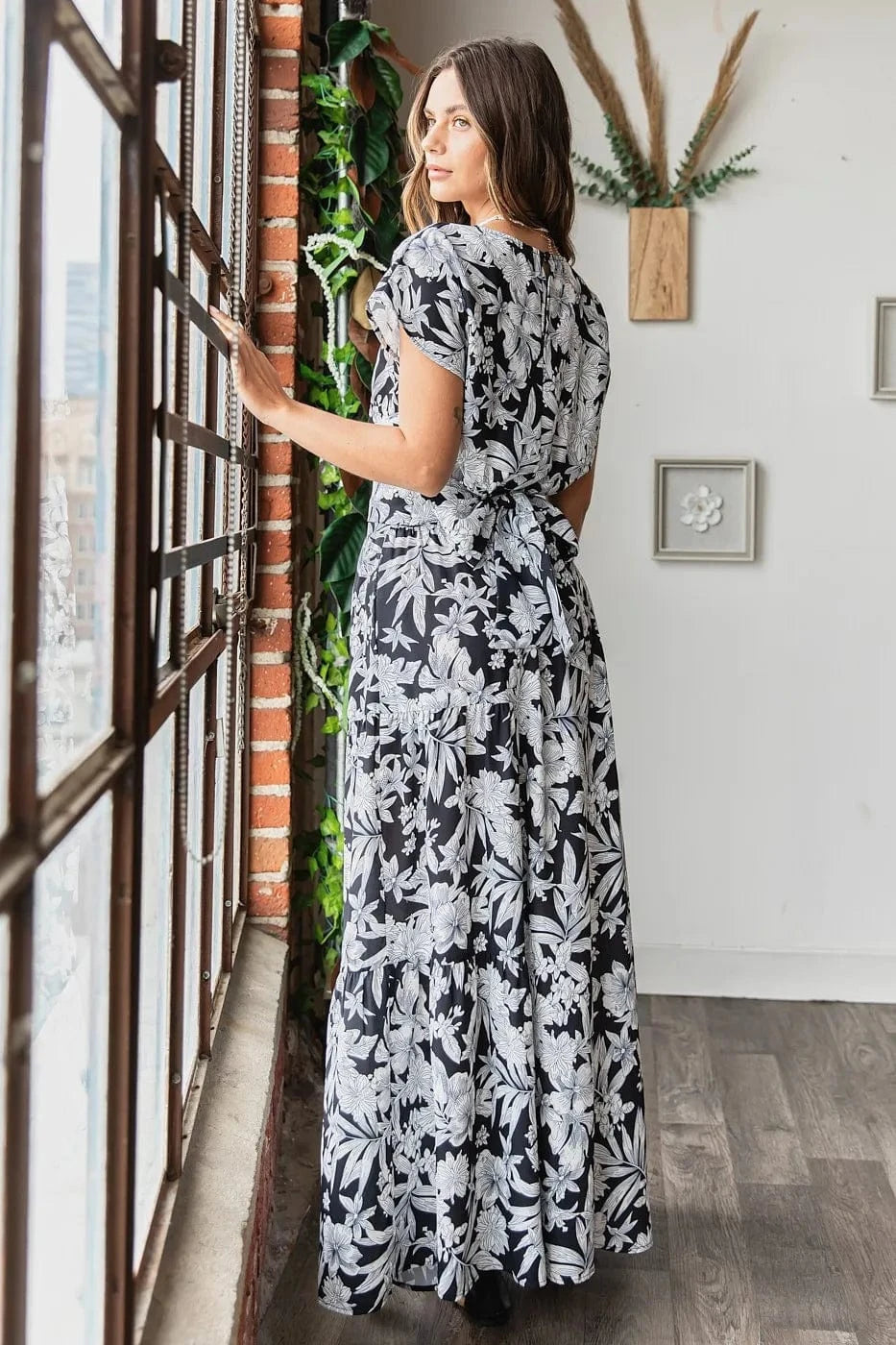 Mittoshop Tropical Print Top and Skirt Set - ShalayeFashion
