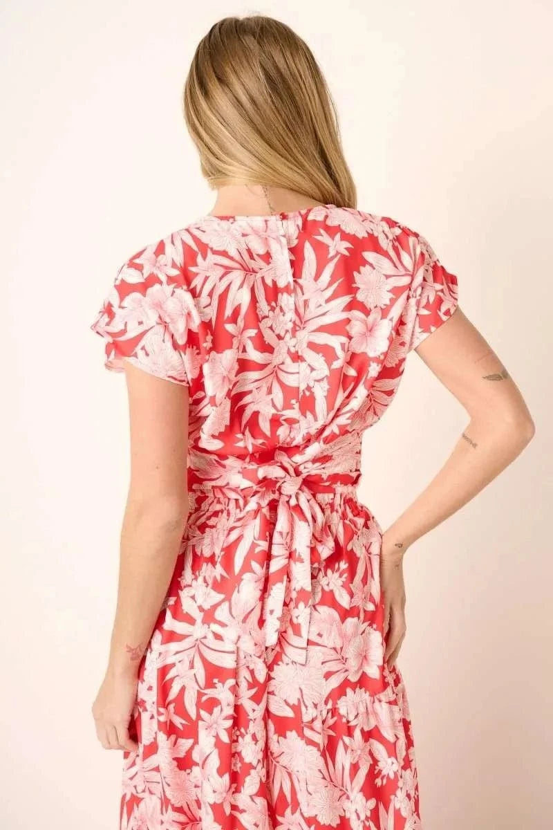 Mittoshop Tropical Print Top and Skirt Set - ShalayeFashion
