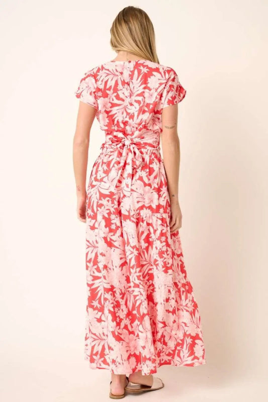 Mittoshop Tropical Print Top and Skirt Set - ShalayeFashion