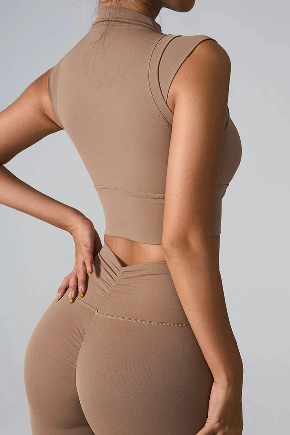 Mock Neck Active Tank - ShalayeFashion