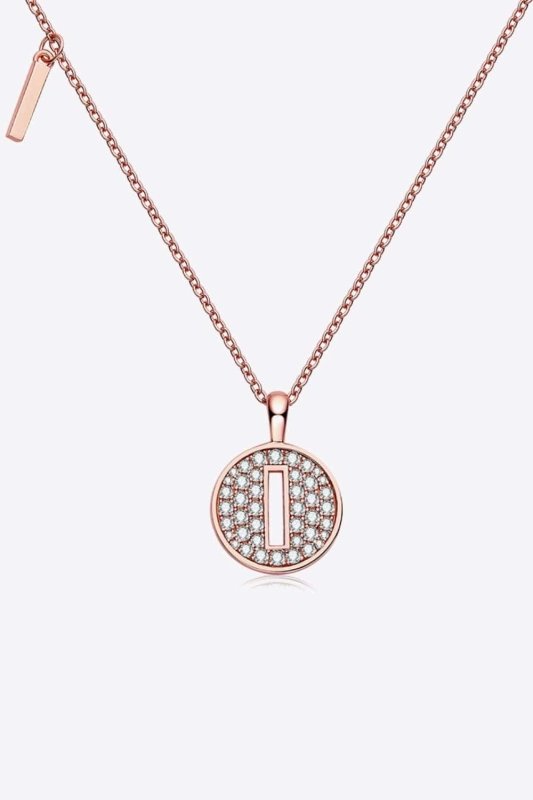 Moissanite A to J Pendant Necklace - ShalayeFashion