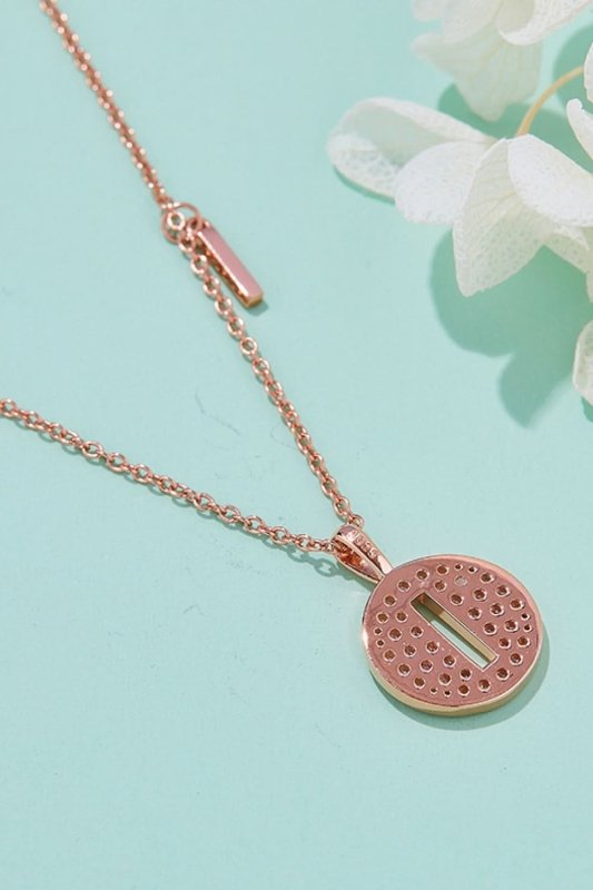 Moissanite A to J Pendant Necklace - ShalayeFashion