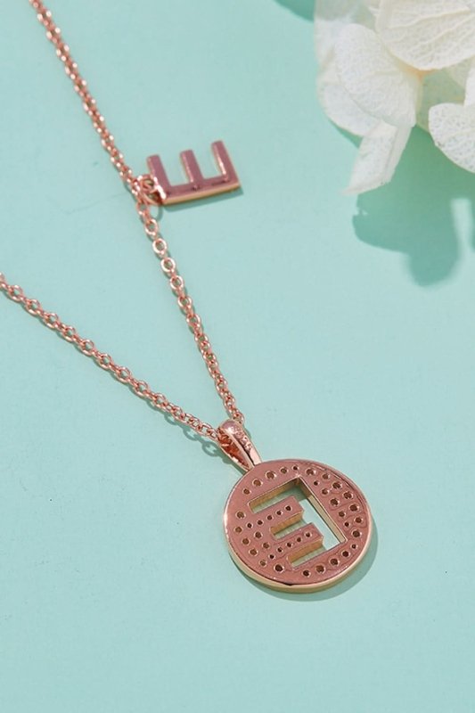 Moissanite A to J Pendant Necklace - ShalayeFashion