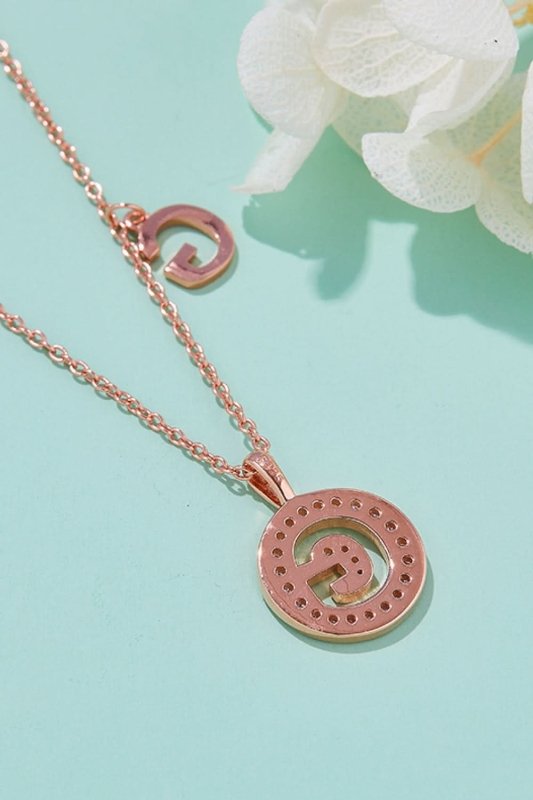Moissanite A to J Pendant Necklace - ShalayeFashion