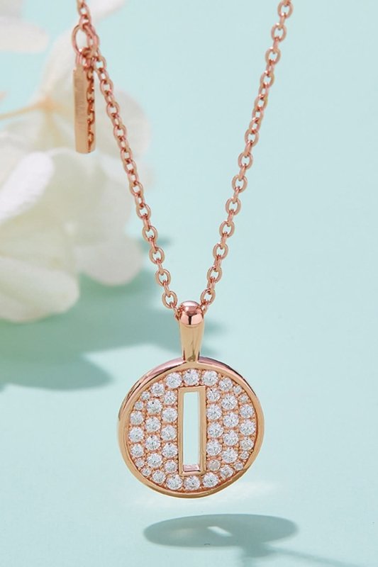 Moissanite A to J Pendant Necklace - ShalayeFashion