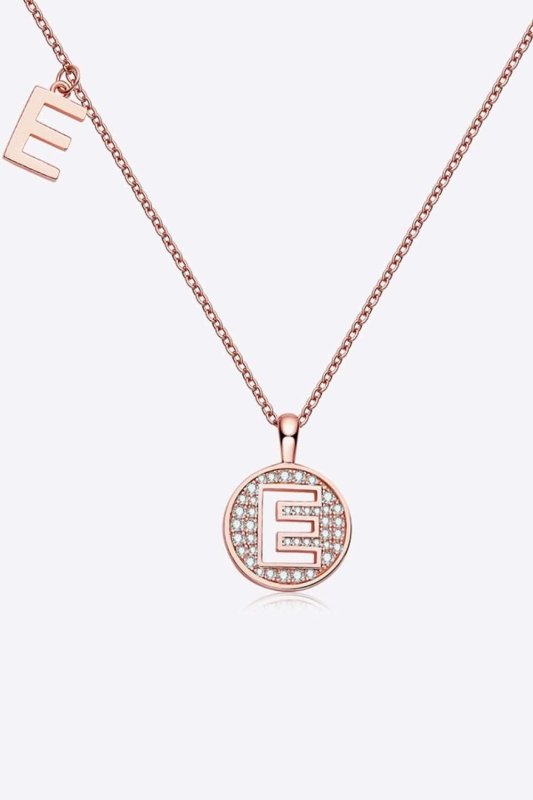 Moissanite A to J Pendant Necklace - ShalayeFashion