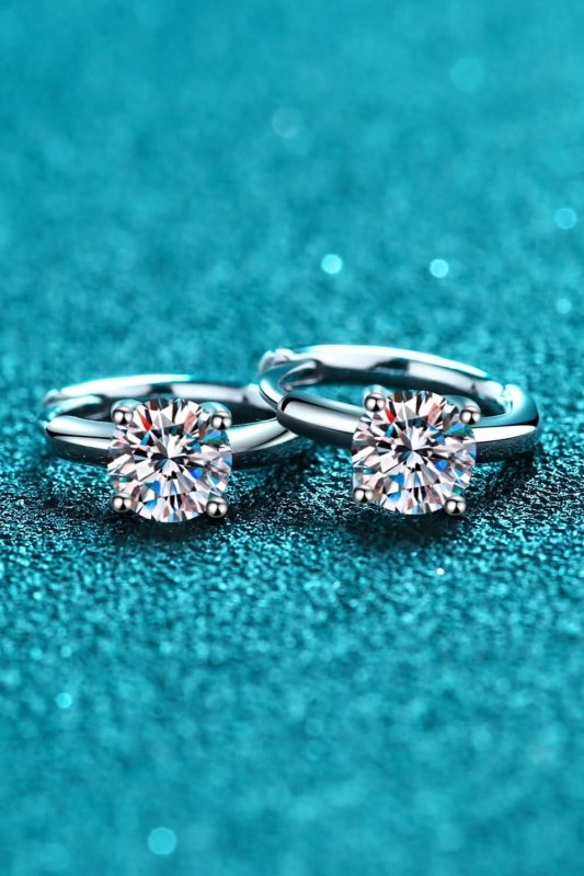 Moissanite Huggie Earrings - ShalayeFashion