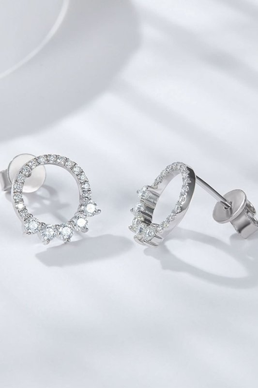 Moissanite Platinum - Plated Earrings - ShalayeFashion