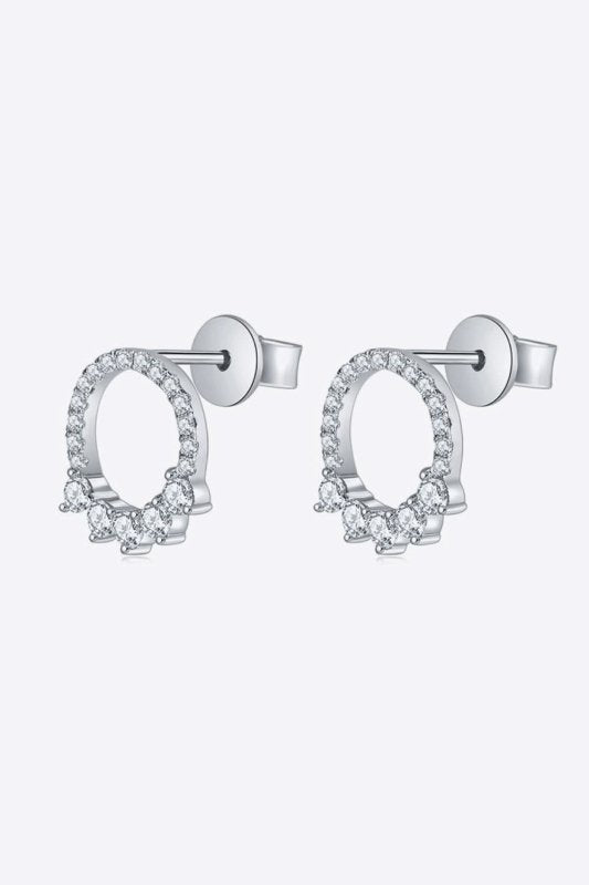 Moissanite Platinum - Plated Earrings - ShalayeFashion