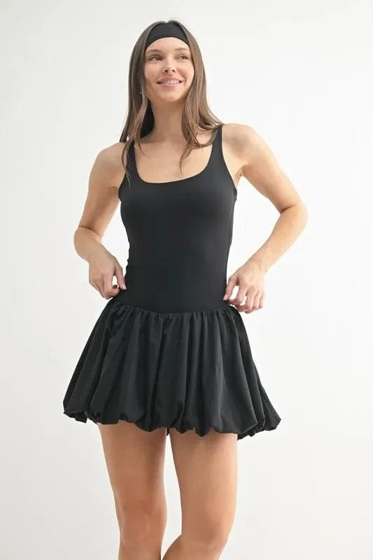 MONO B Bubble Active Mini Dress - ShalayeFashion