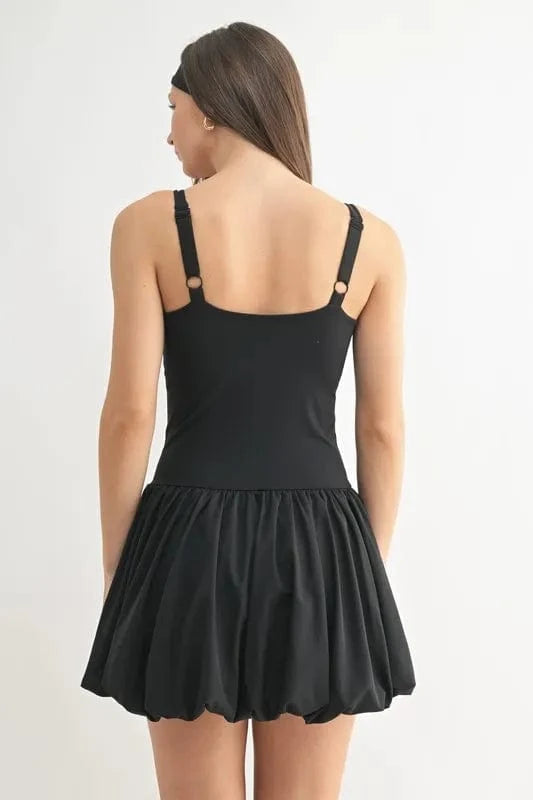 MONO B Bubble Active Mini Dress - ShalayeFashion