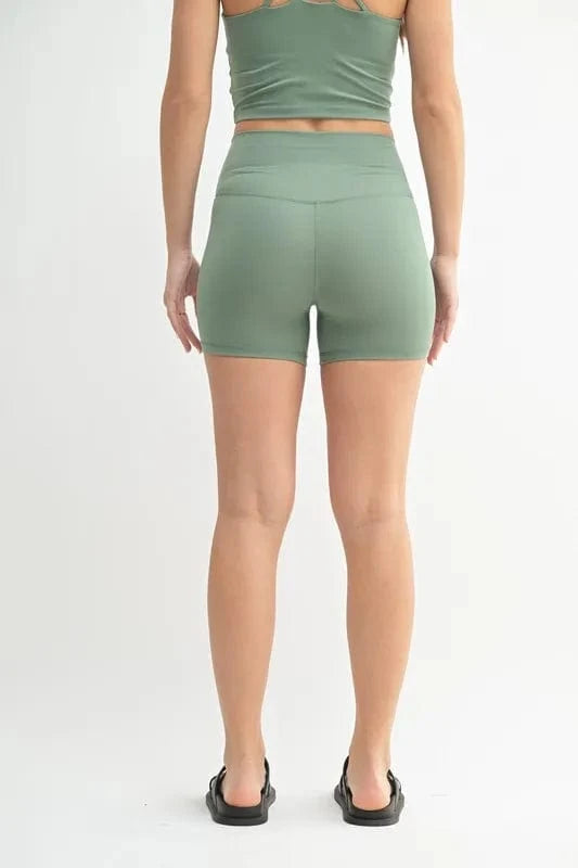 MONO B Venice Cloud Light Contour Biker Shorts - ShalayeFashion