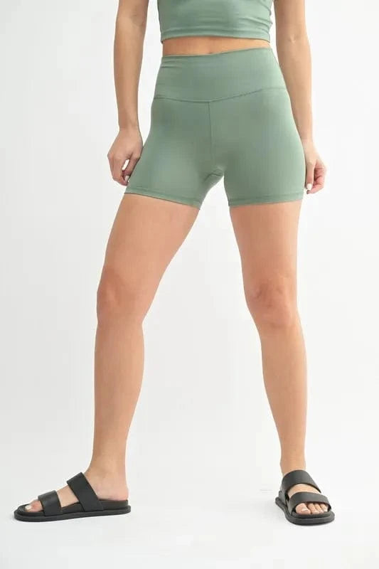 MONO B Venice Cloud Light Contour Biker Shorts - ShalayeFashion