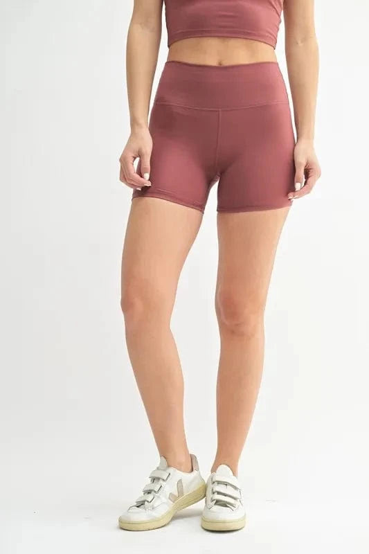 MONO B Venice Cloud Light Contour Biker Shorts - ShalayeFashion