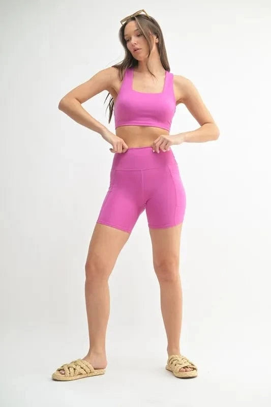 MONO B Venice Cloud Light Sculpt Biker Shorts - ShalayeFashion